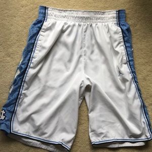 Jordan North Caronlina Dri fit shorts size large